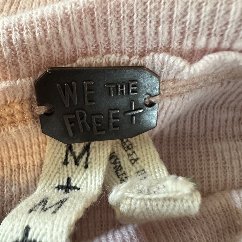 We The Free Pullover Sweater Womens Medium Pink Slouchy Lightweight Lounge Top - Picture 8 of 10